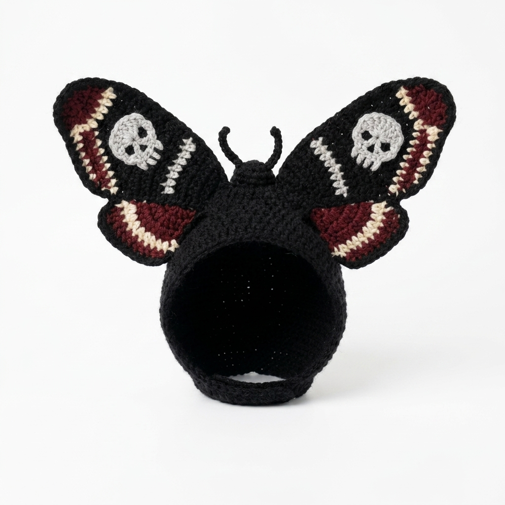 Crochet Goth Cat Hats