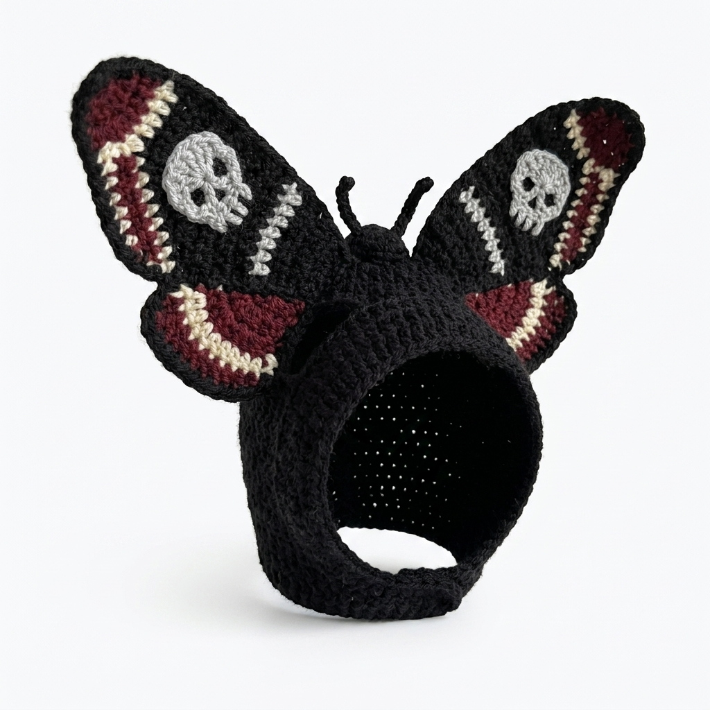 Crochet Goth Cat Hats