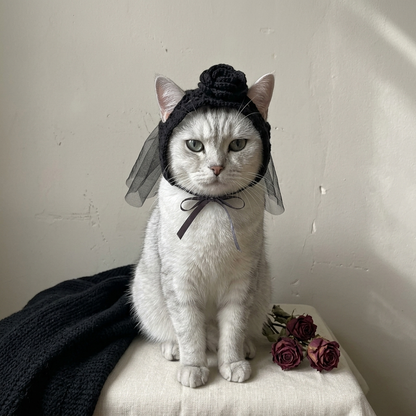 Crochet Goth Cat Hats